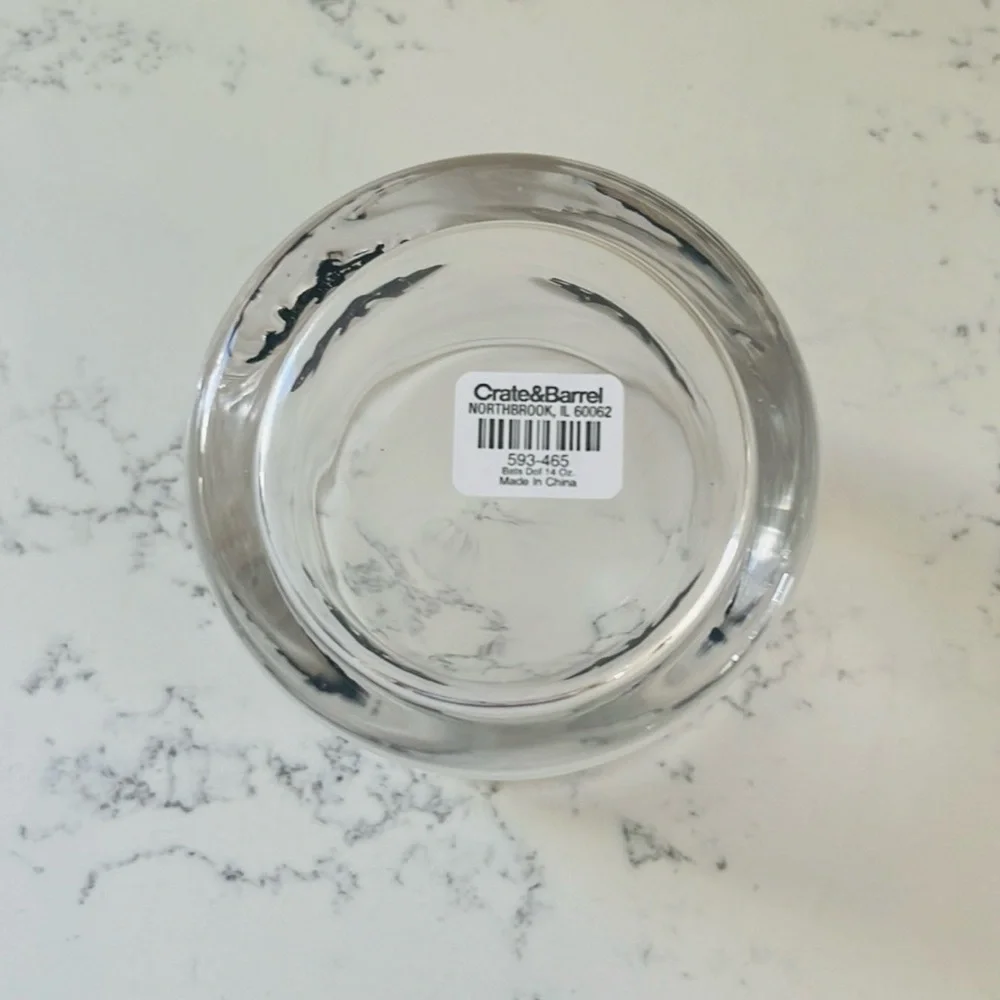 Crate&barrel 🦇 Bat Double Old-Fashioned Glass